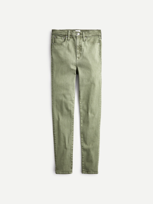 10" Highest-rise Toothpick Jean In Garment-dyed Olive