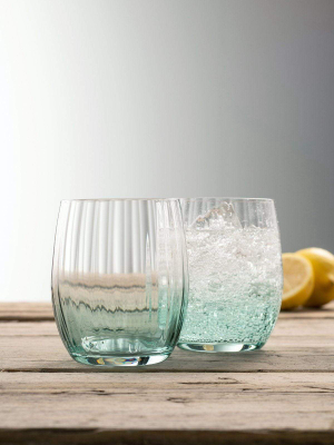 Erne Tumbler Set Of 2 In Aqua