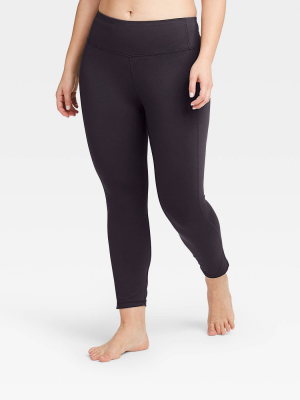 Women's Simplicity Mid-rise 7/8 Leggings 24" - All In Motion™ Black L