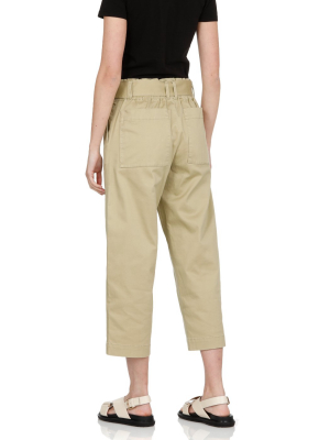 Proenza Schouler White Label Belted Cropped Pants