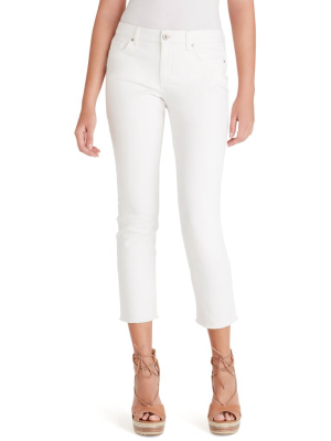 Arrow Straight Ankle Jeans In White