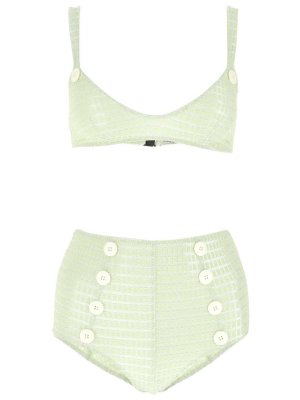 Lisa Marie Fernandez Creased Effect Two-piece Bikini Set