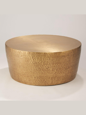 Global Views Izmir Hammered Cocktail Table