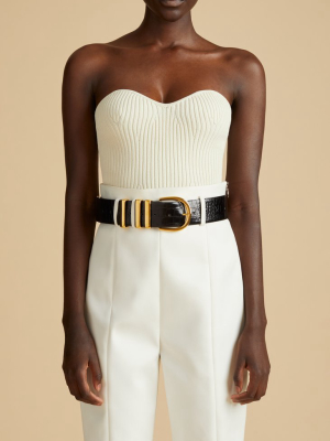 The Lucie Top In Ivory