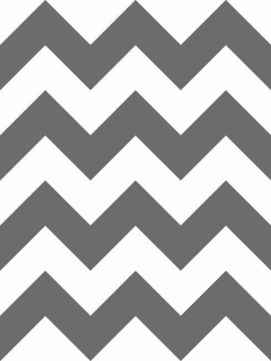 Chevron Sidewall Wallpaper In Black From The A Perfect World Collection By York Wallcoverings