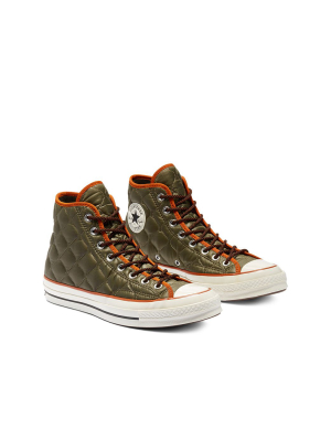 Converse Chuck 70 Hi Quilted Sneakers In Field Surplus