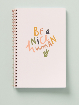 Be A Nice Human Spiral Journal