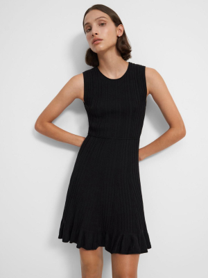 Linear Dress In Stretch Knit