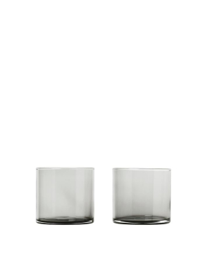 Mera Glassware (set Of 2) - Short Smoke