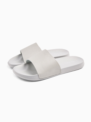 Gray Rubber Wave Sliders