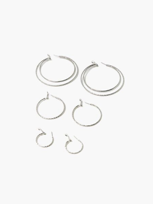 Twisted Hoop Earring Set