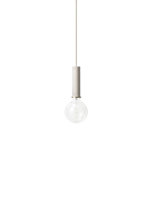 Socket Pendant High In Light Grey