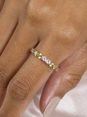 Unicorn Sugar Cube Eternity Band