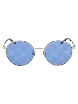 Gucci Eyewear Gg Lens Round Frame Sunglasses