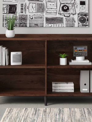 Modern Gallery Horizontal Bookcase Walnut Brown - Room Essentials™