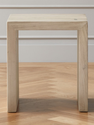 Blanche Bleached Acacia Side Table