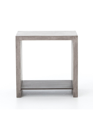 Hugo End Table In Dark Grey