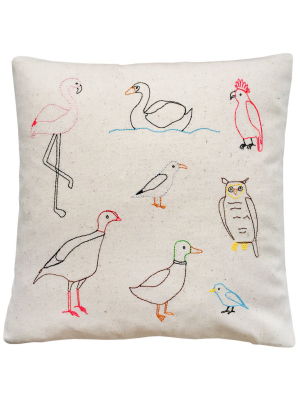 Birds Of The World Pillow