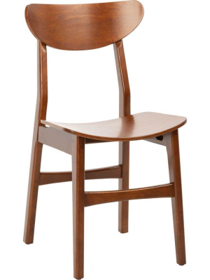 Lucas Retro Dining Chair Cherry (set Of 2)