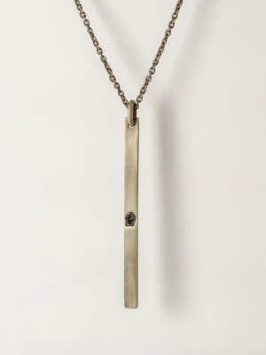 Plate Necklace (0.4 Ct, Diamond Slab, Half, Da+dia)