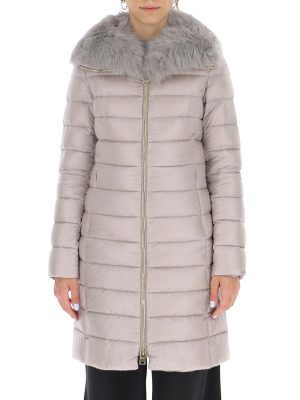 Herno Elisa Fur Trimmed Padded Coat