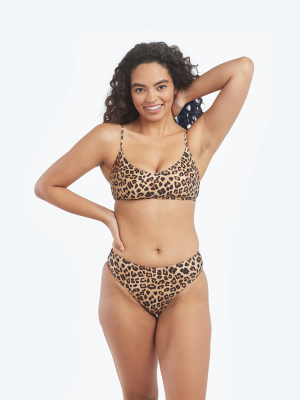 The Wanderlust Bikini Top - Leopard