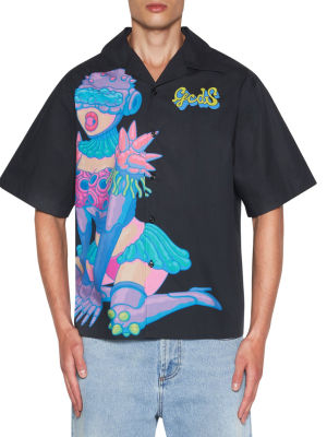 Rick And Morty Bowling Shirt