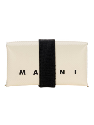 Marni Origami Logo Print Wallet