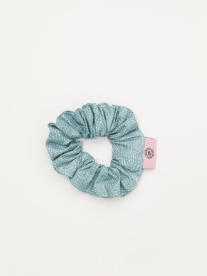 Baby Blue Sashiko Friendship Scrunchie