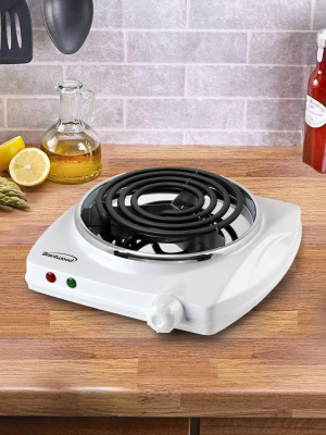 Brentwood Electric 1000w Single Burner -white