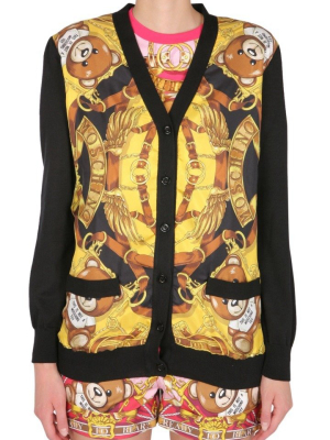 Moschino Printed V-neck Cardigan