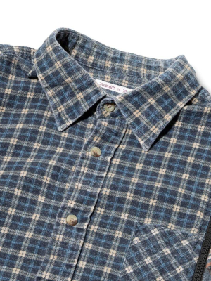 7 Cuts Zipped Wide Flannel Shirt Ss21 13