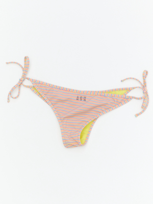 Ack Swimwear Bici Tartan Side-tie Bikini Bottom