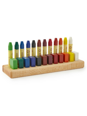 Wooden Crayon Holder · 24 Crayons