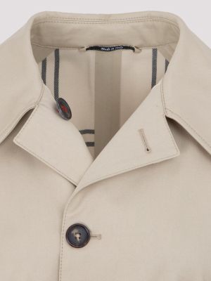 Maison Margiela Single Breasted Belted Trench Coat