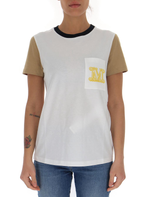 Max Mara Logo Embroidered T-shirt