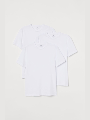 3-pack Slim Fit T-shirts