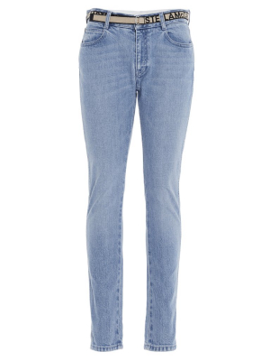 Stella Mccartney Logo Belt Boyfriend Jeans