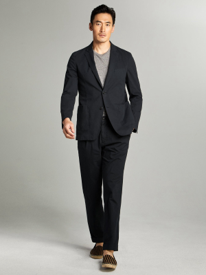 Garment Dyed Traveler Suit In Navy