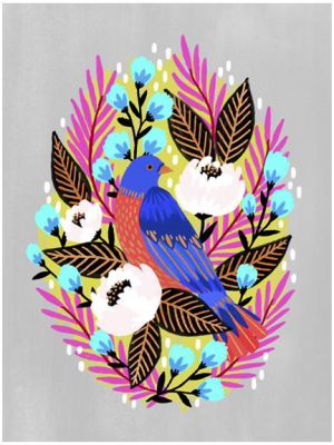 Art Print, Blue Bird