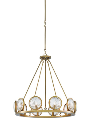 Marjiescope Chandelier In Brass