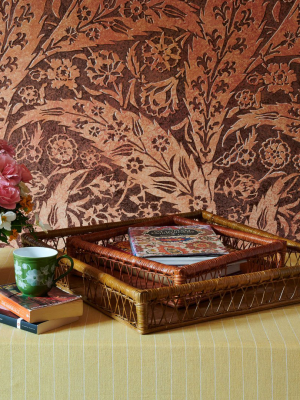 Walnut And Terracotta Trays