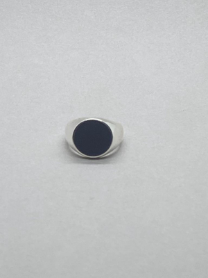 Xl Enamel Signet Ring