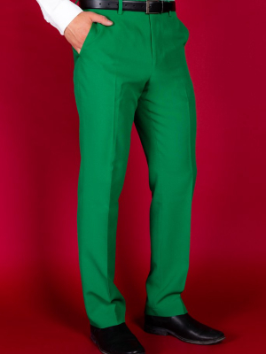 The Buddy The Elf | Solid Green Suit Pants