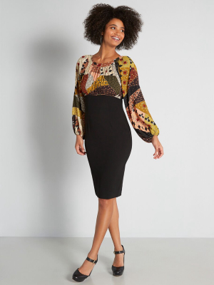 Empire Of Artistry Midi Dress