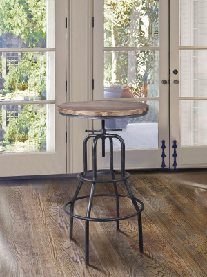 Titan Industrial Adjustable Pub Table Gray - Armen Living