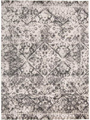 Feizy Rug Kano 3876f, Charcoal/ivory