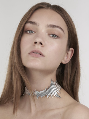 Silver Quill Multi Choker