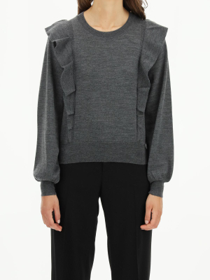 See By Chloé Ruffled Knit Jumper