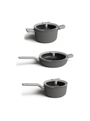 Berghoff Leo 6pc Non-stick Cookware Set, Grey